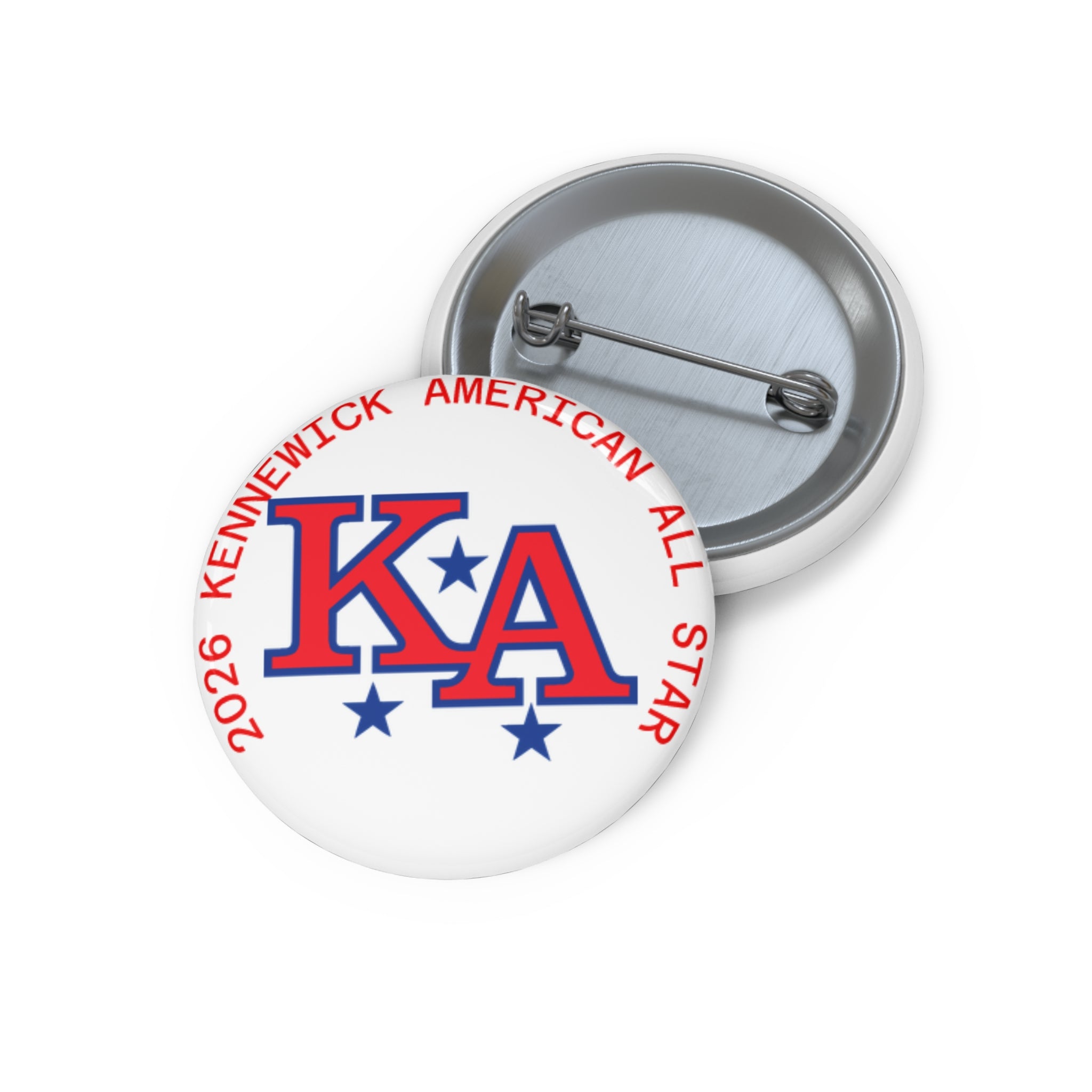 Kennelwick American All Star Pin Button — Custom 1.25" Team Logo Button