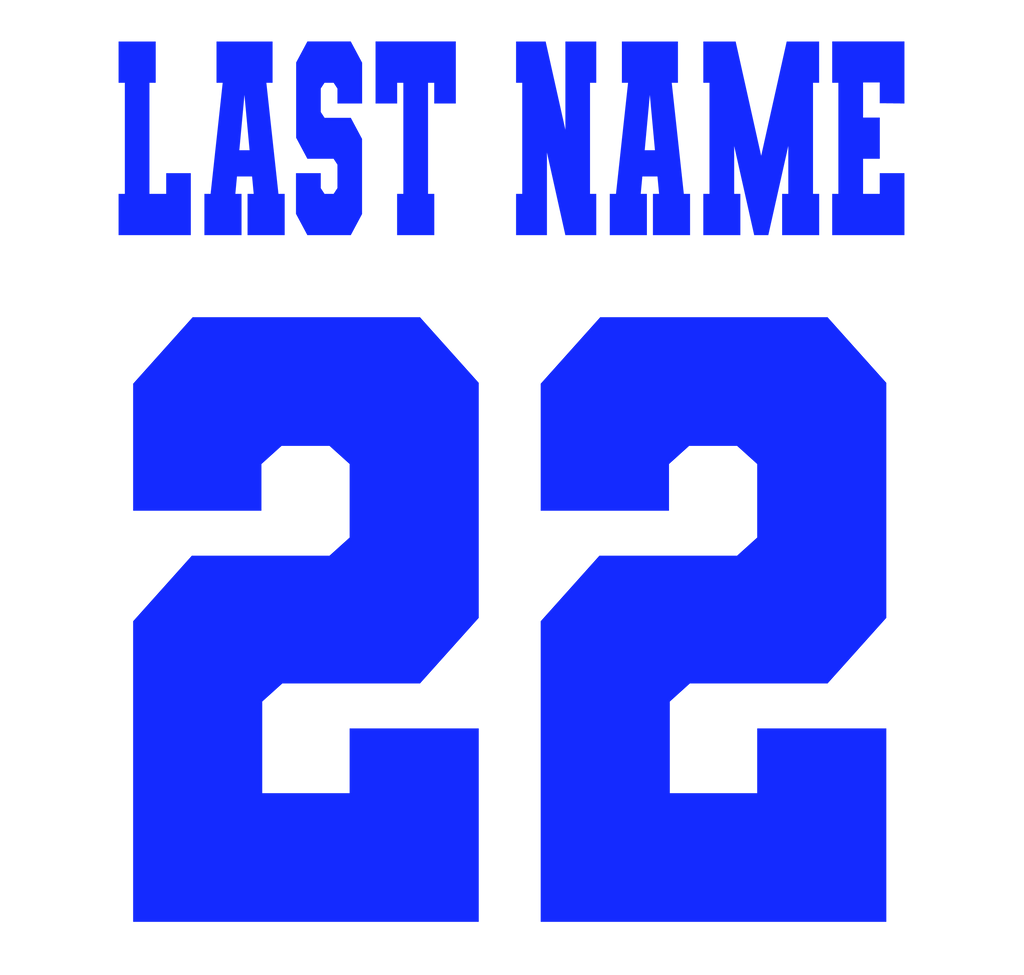 Add Name and Number to your gear