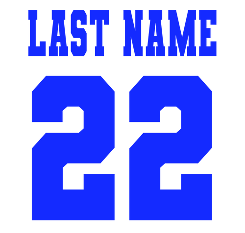 Add Name and Number to your gear